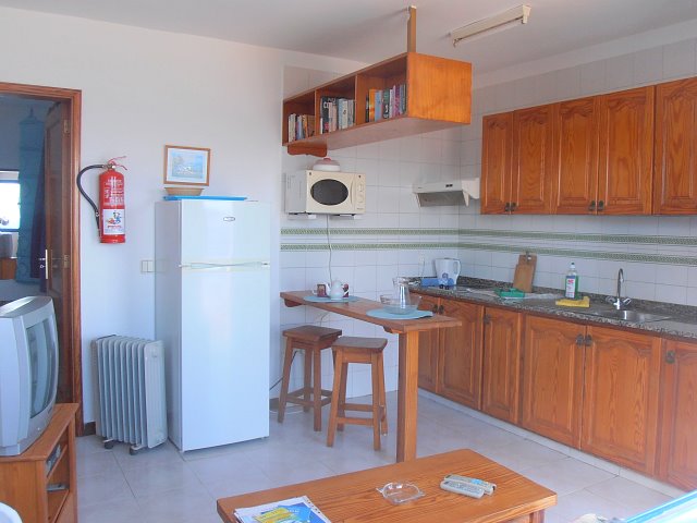 Living room with kitchen